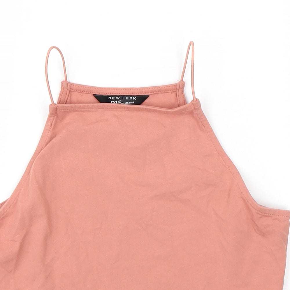 New Look  Girls Pink   Basic Tank Size 12-13 Years