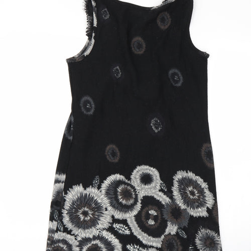 AX Paris Womens Black Floral  Tank Dress  Size 10