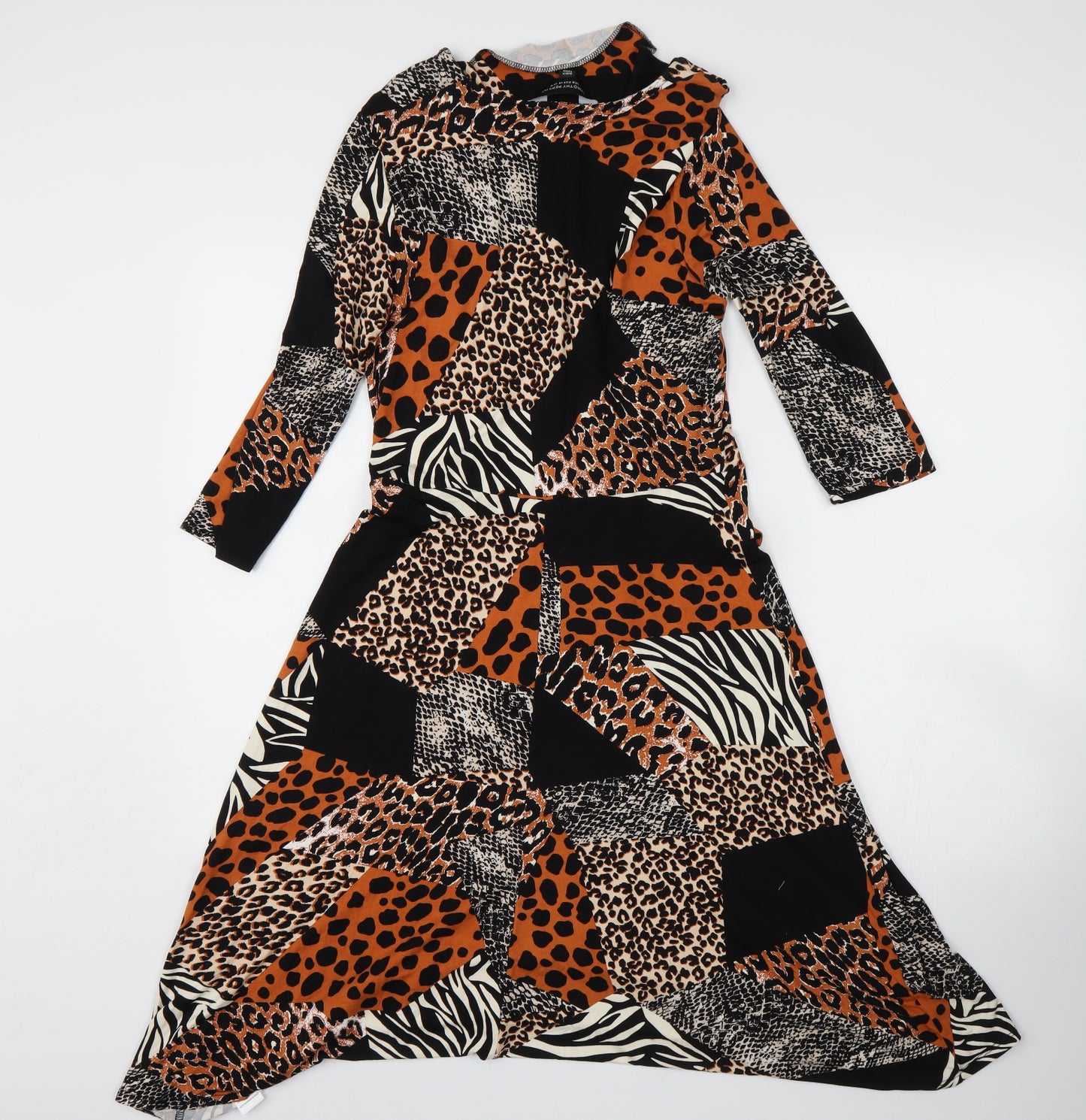 Dorothy Perkins Womens Multicoloured Animal Print  A-Line  Size 12