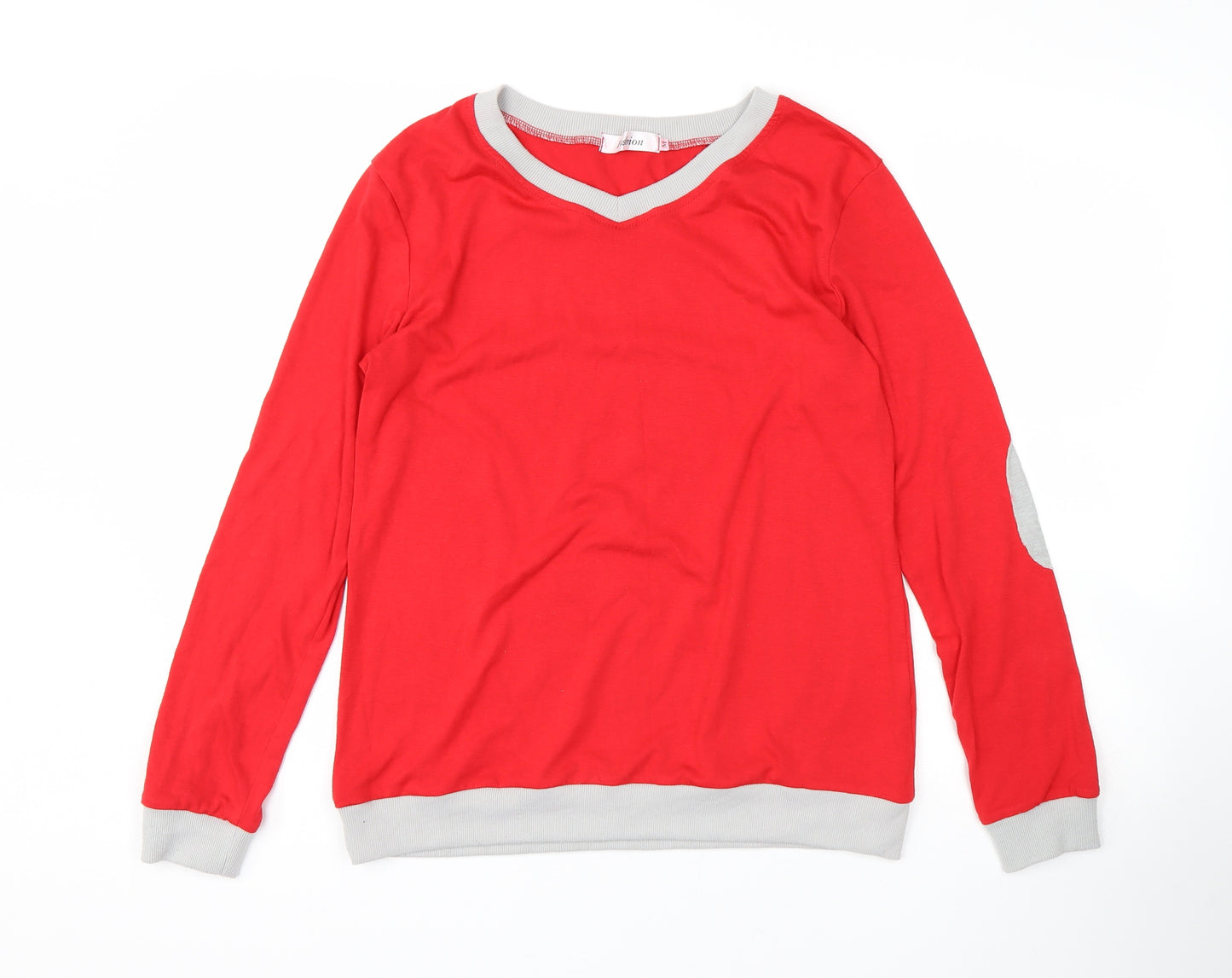 Fashion Womens Red   Pullover Jumper Size M
