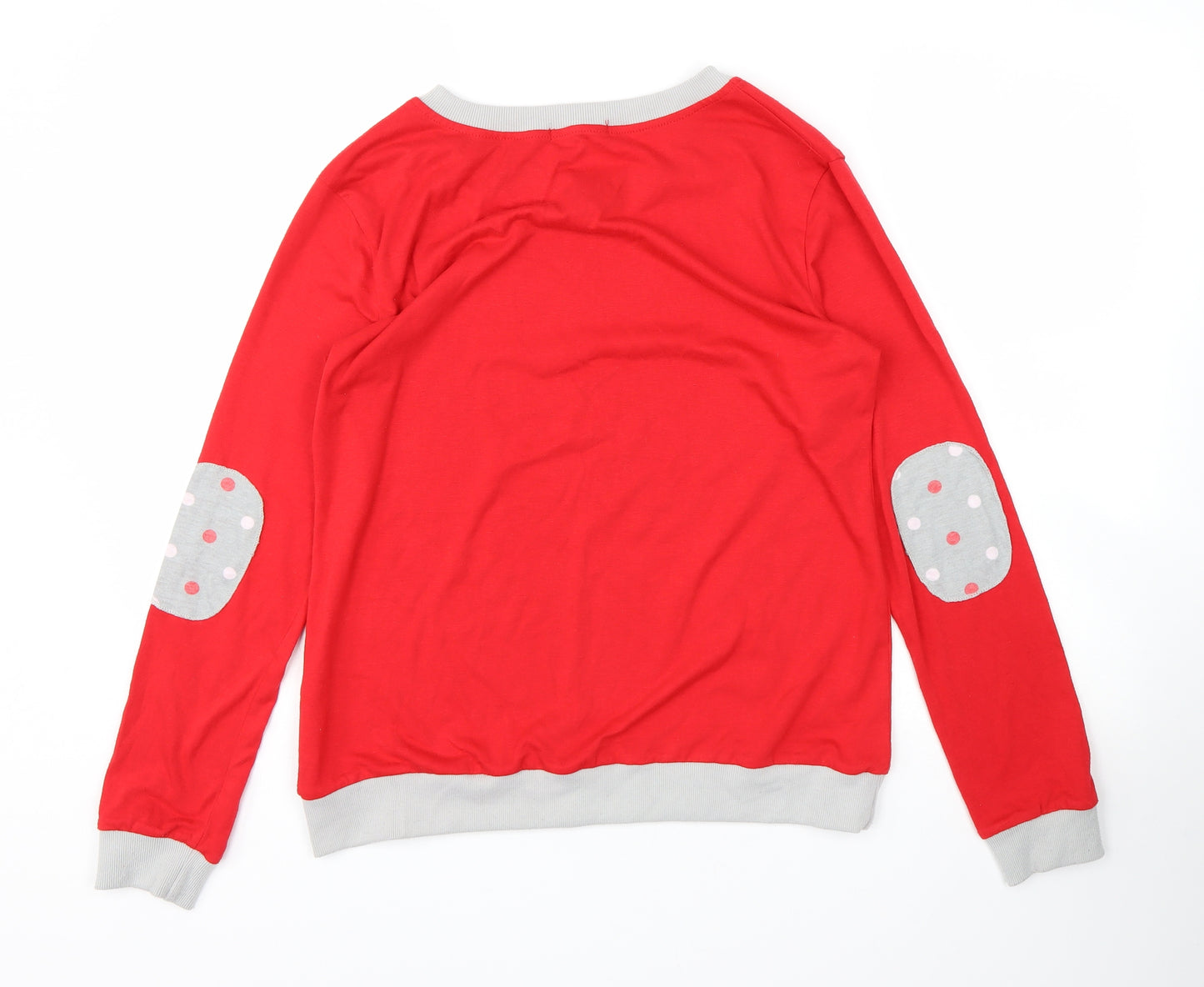 Fashion Womens Red   Pullover Jumper Size M