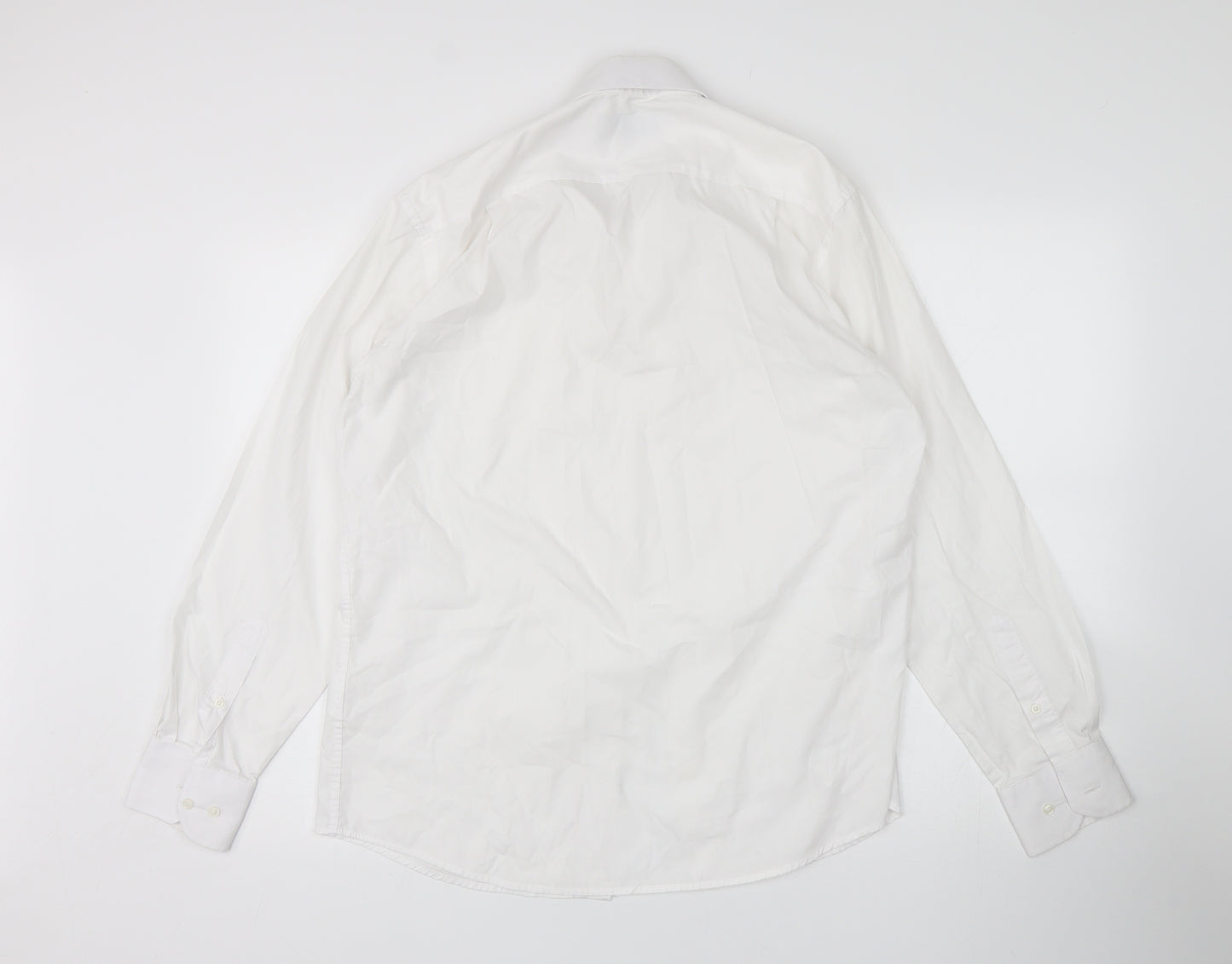 Greenwood  Mens White    Dress Shirt Size 15