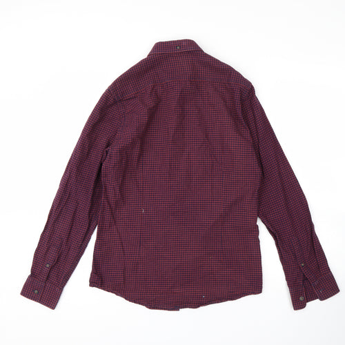 Burton Mens Multicoloured Check   Button-Up Size S