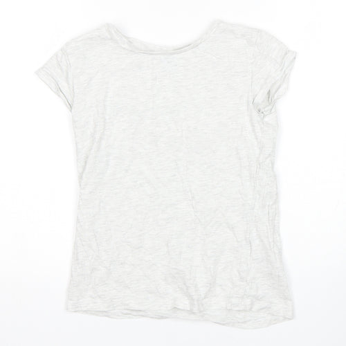 H&M Girls Grey   Basic T-Shirt Size 9-10 Years