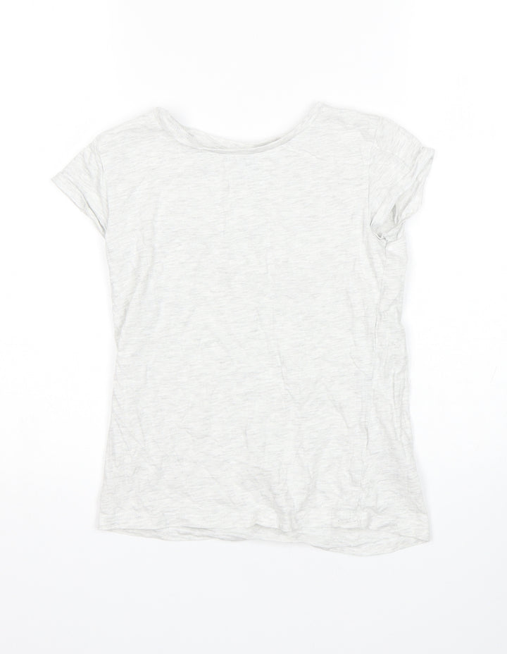 H&M Girls Grey   Basic T-Shirt Size 9-10 Years