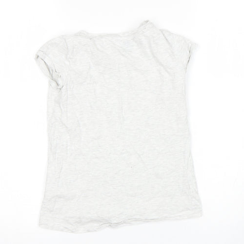 H&M Girls Grey   Basic T-Shirt Size 9-10 Years