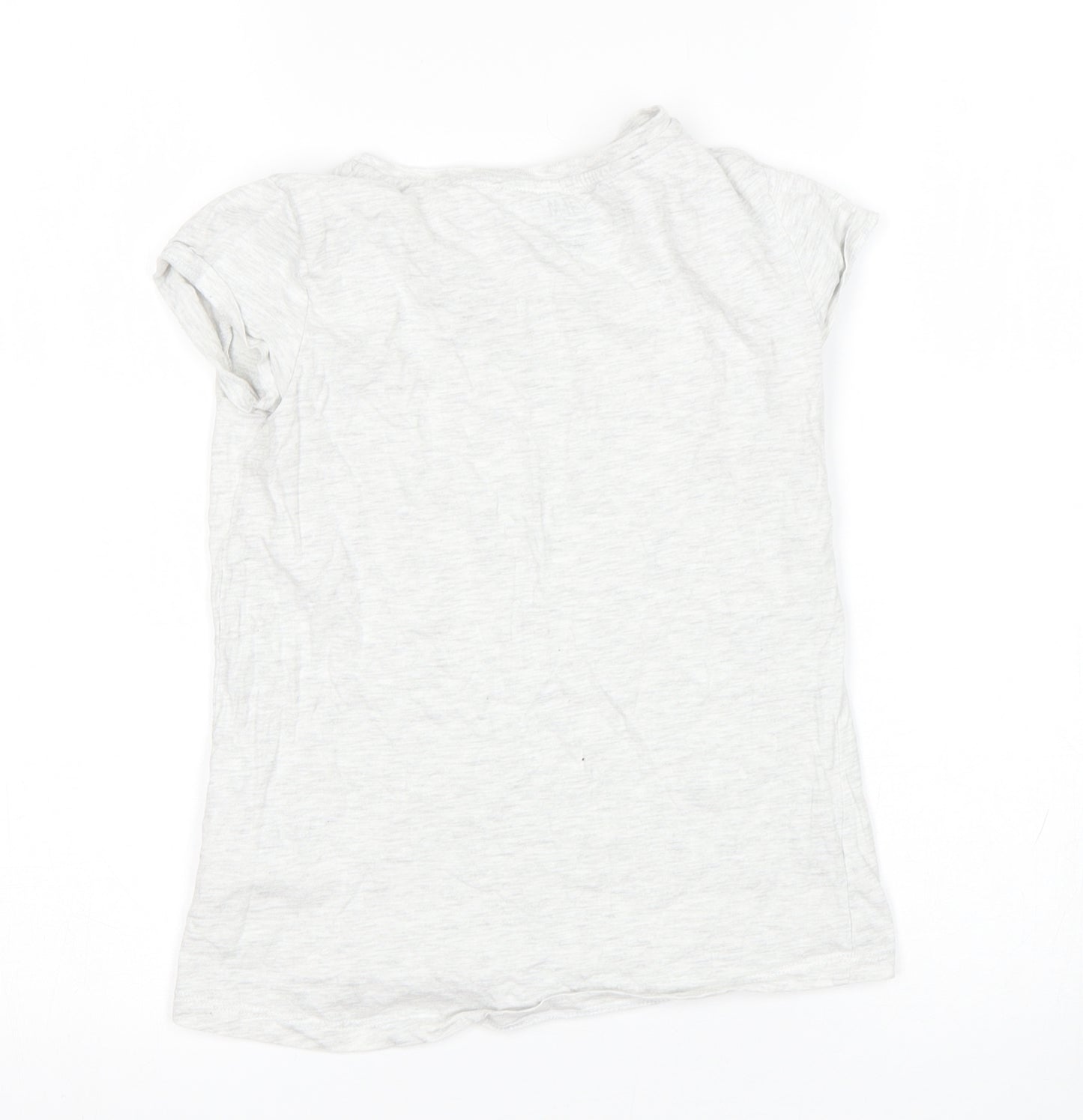 H&M Girls Grey   Basic T-Shirt Size 9-10 Years