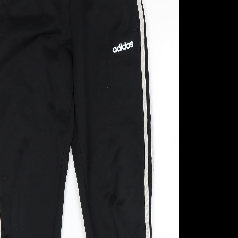 adidas Boys Black   Jogger Trousers Size 13-14 Years