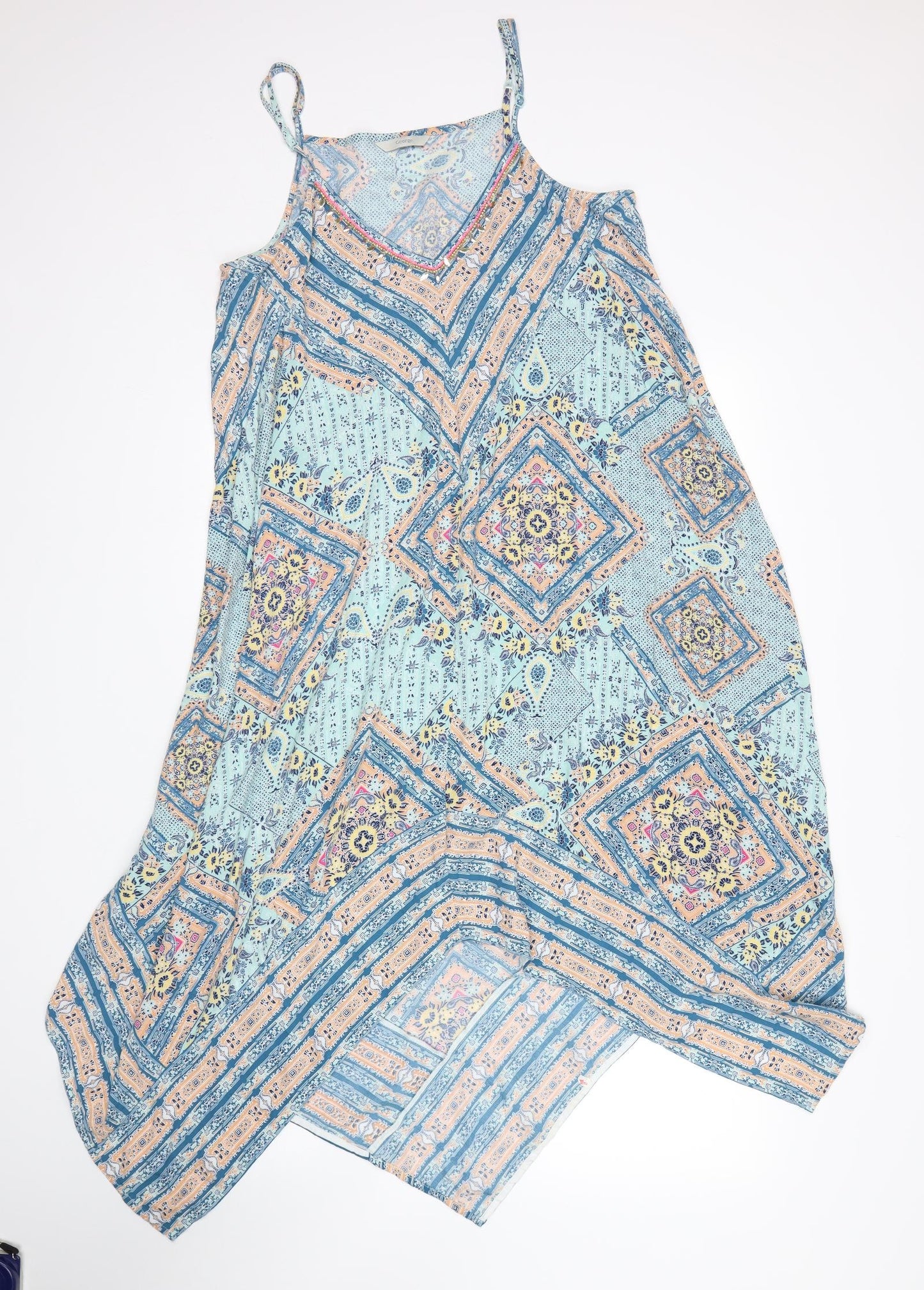 George Womens Multicoloured Geometric  Tank Dress  Size 14