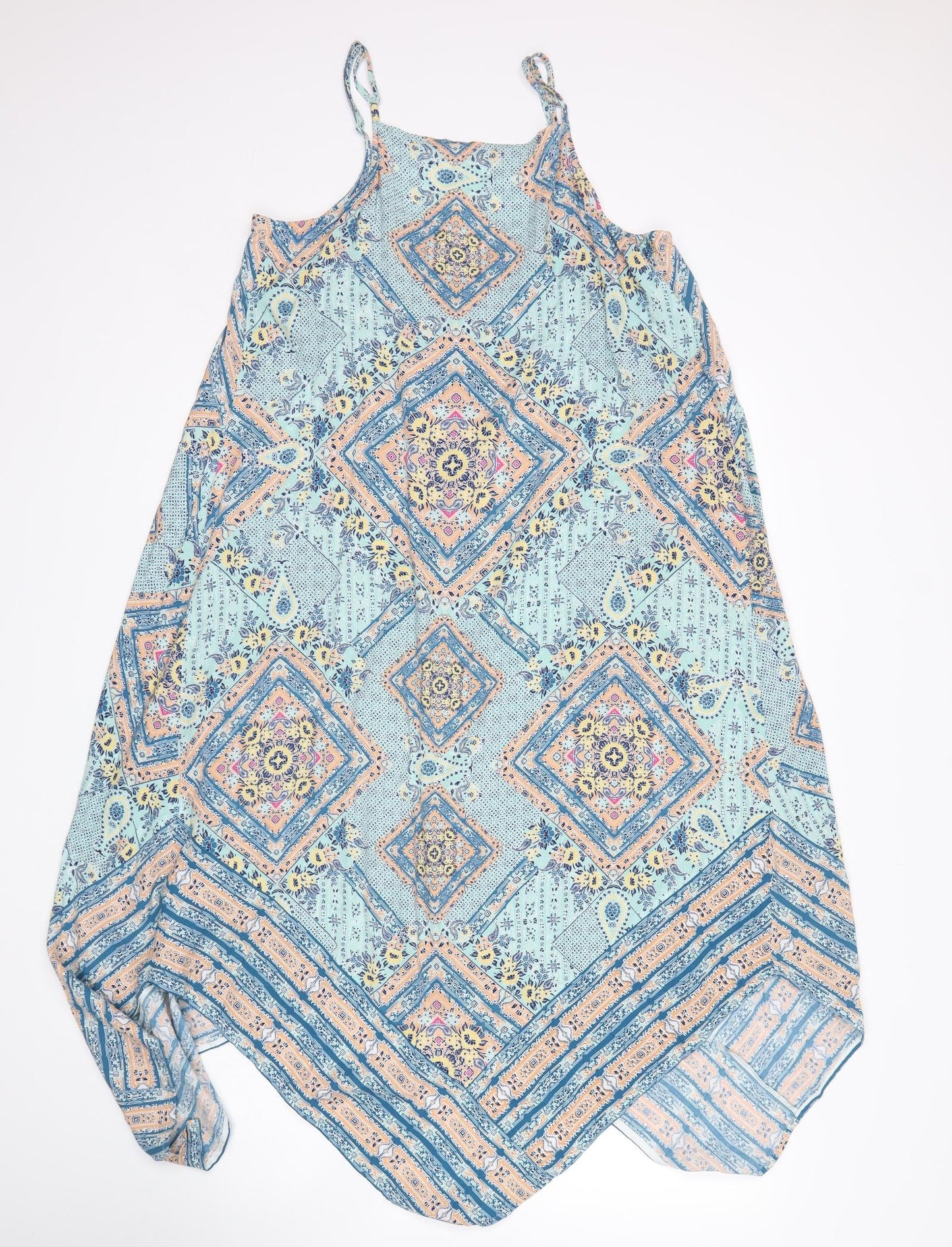 George Womens Multicoloured Geometric  Tank Dress  Size 14