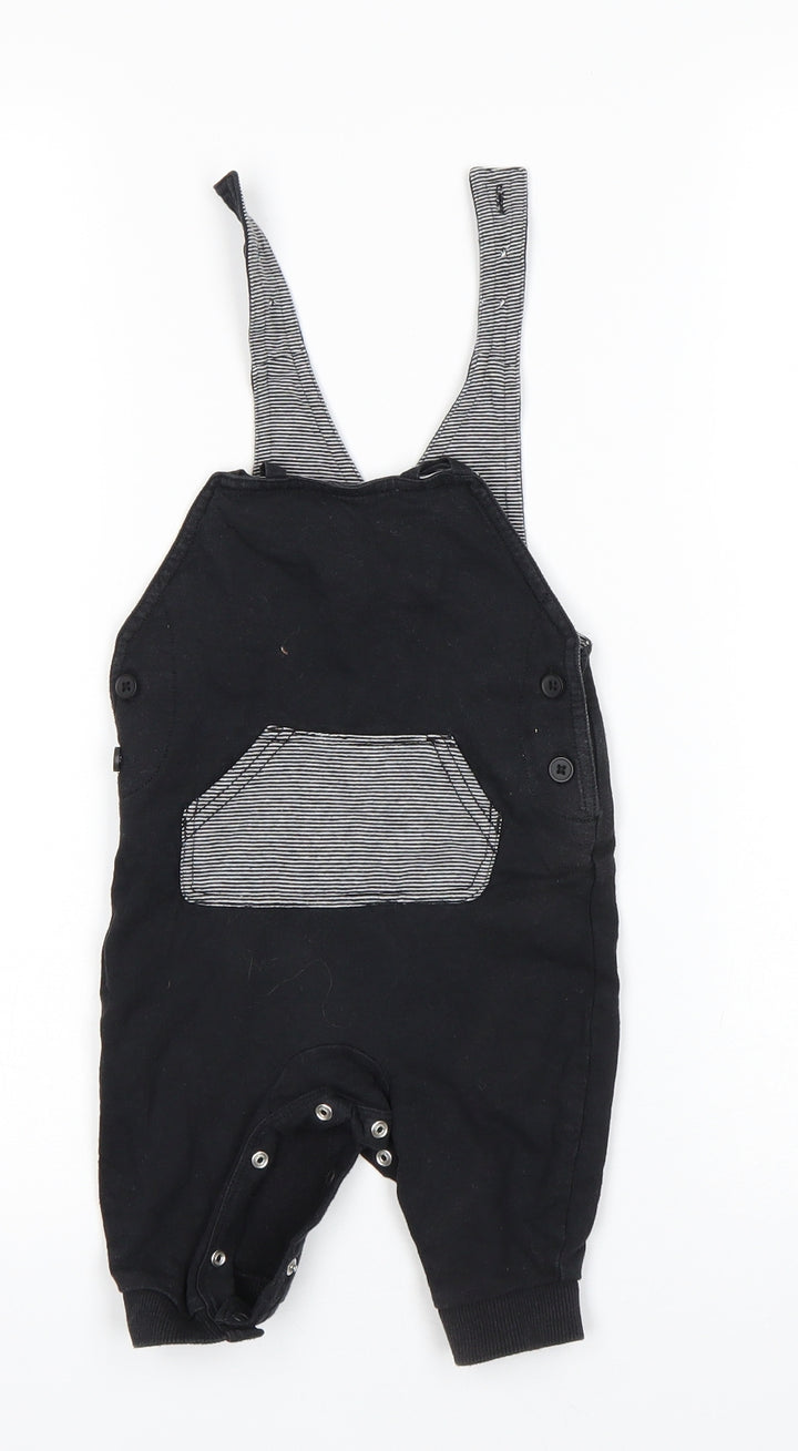 George Boys Black   Dungaree One-Piece Size 3-6 Months