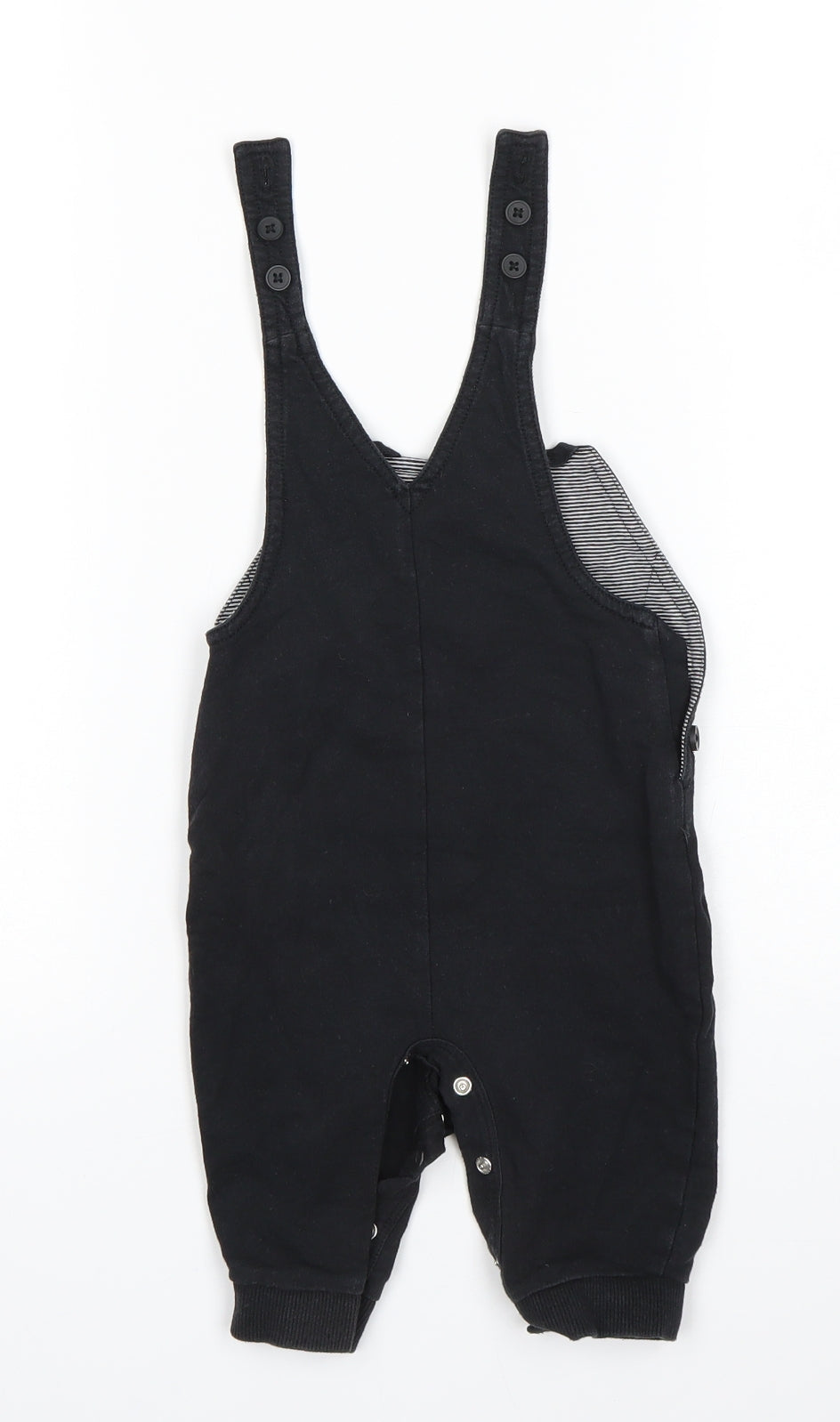 George Boys Black   Dungaree One-Piece Size 3-6 Months