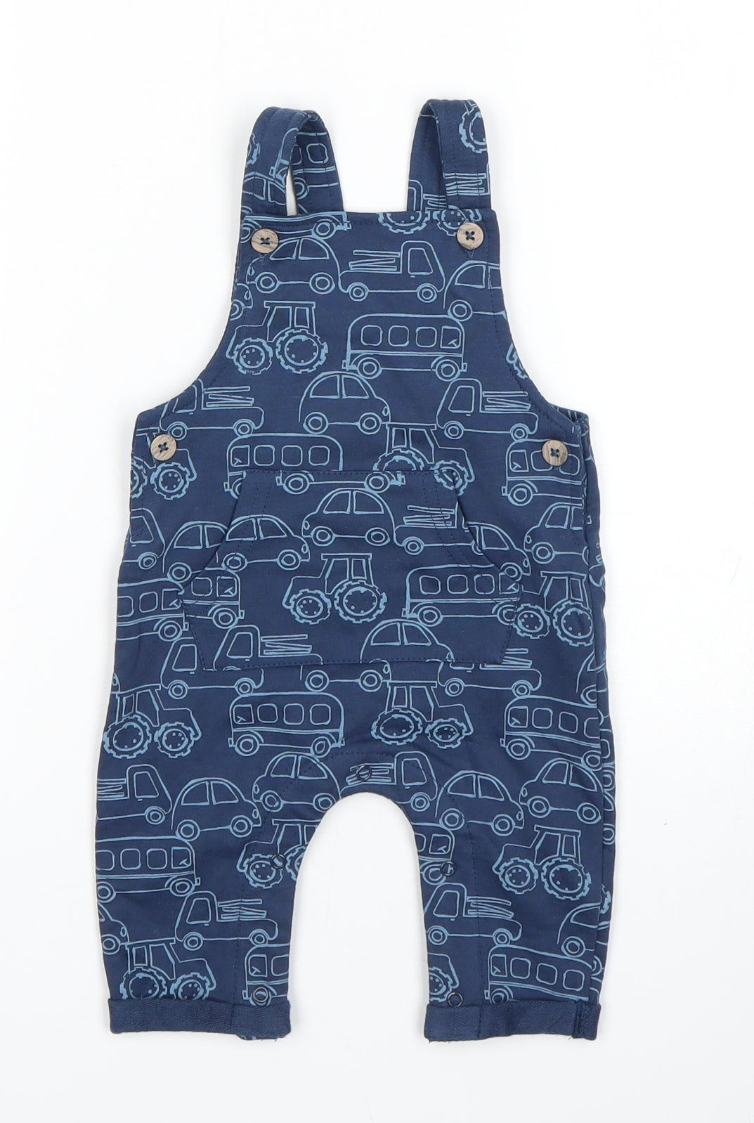 M&Co Boys Blue   Dungaree One-Piece Size 3-6 Months
