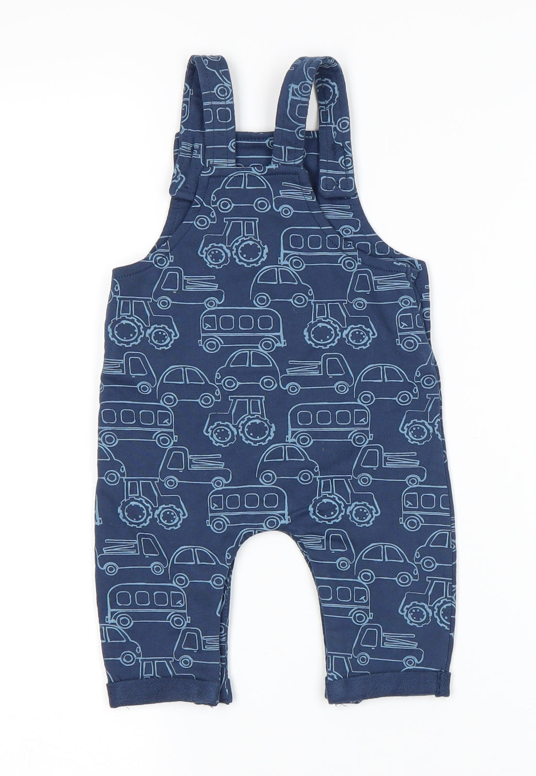 M&Co Boys Blue   Dungaree One-Piece Size 3-6 Months