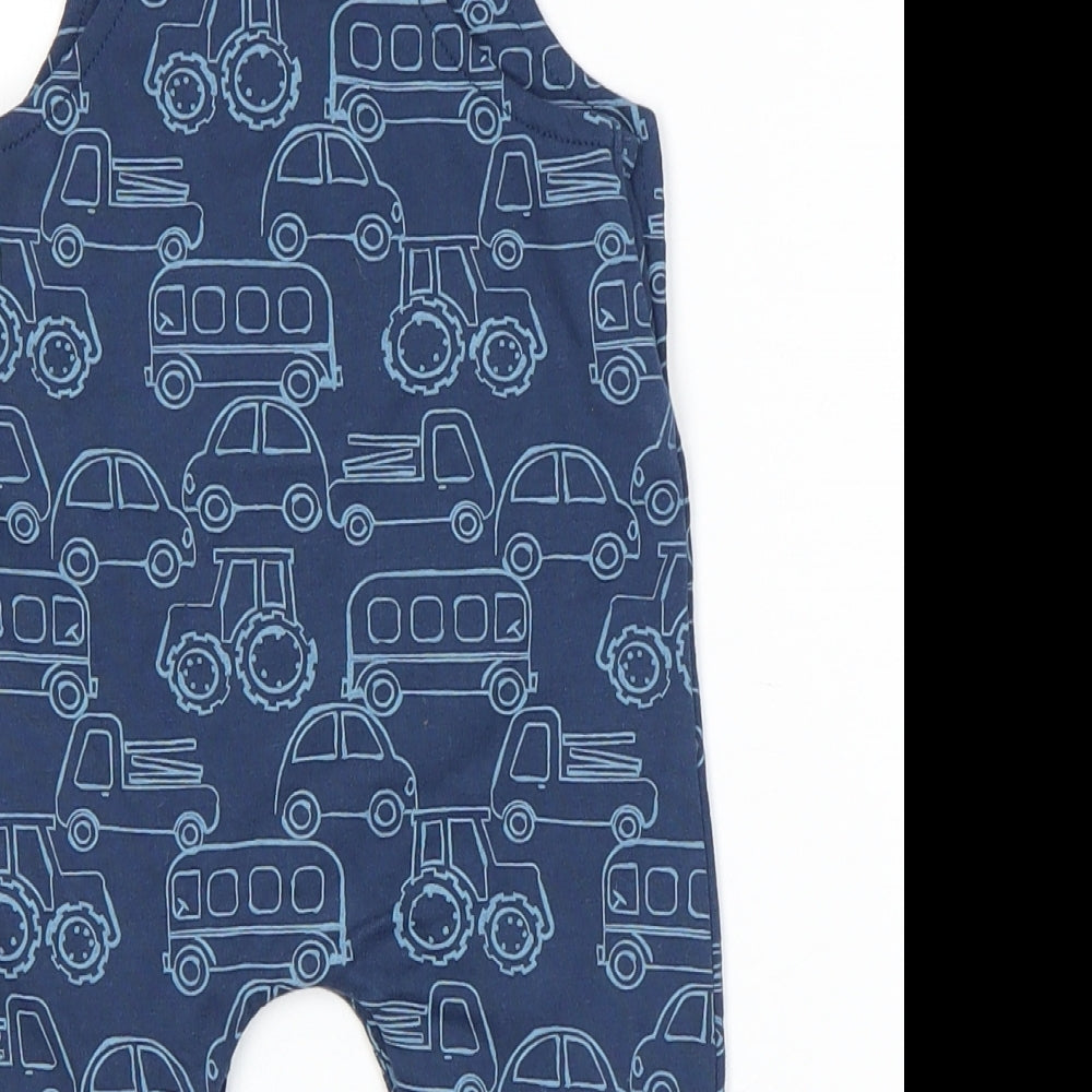 M&Co Boys Blue   Dungaree One-Piece Size 3-6 Months