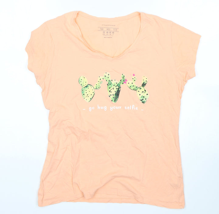 Atmosphere Womens Pink   Basic T-Shirt Size 12