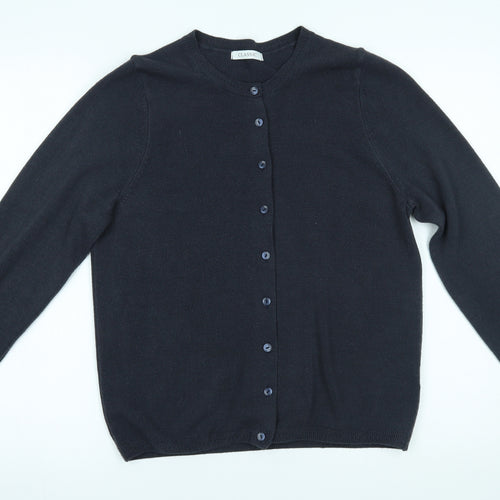 M&S Womens Blue   Cardigan Jumper Size 12