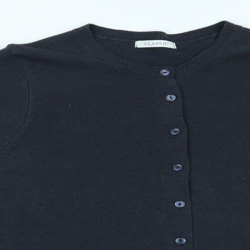 M&S Womens Blue   Cardigan Jumper Size 12
