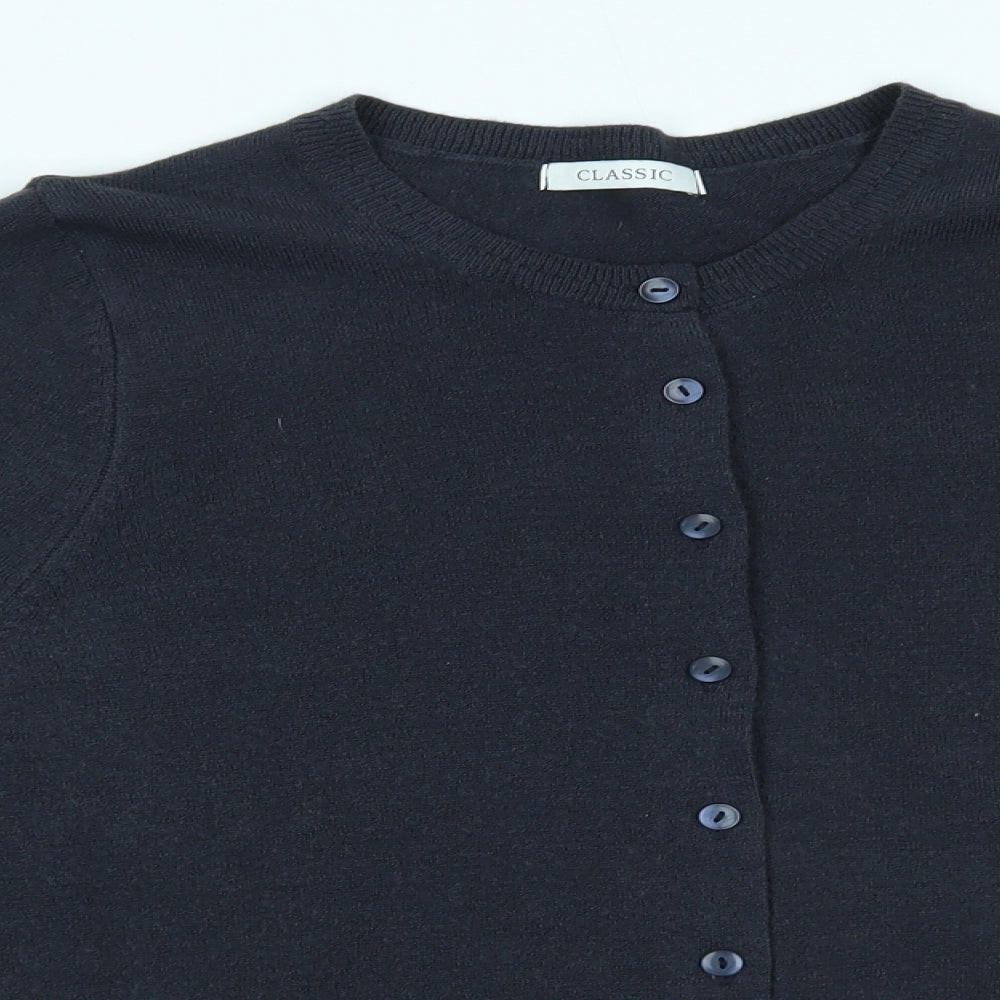 M&S Womens Blue   Cardigan Jumper Size 12