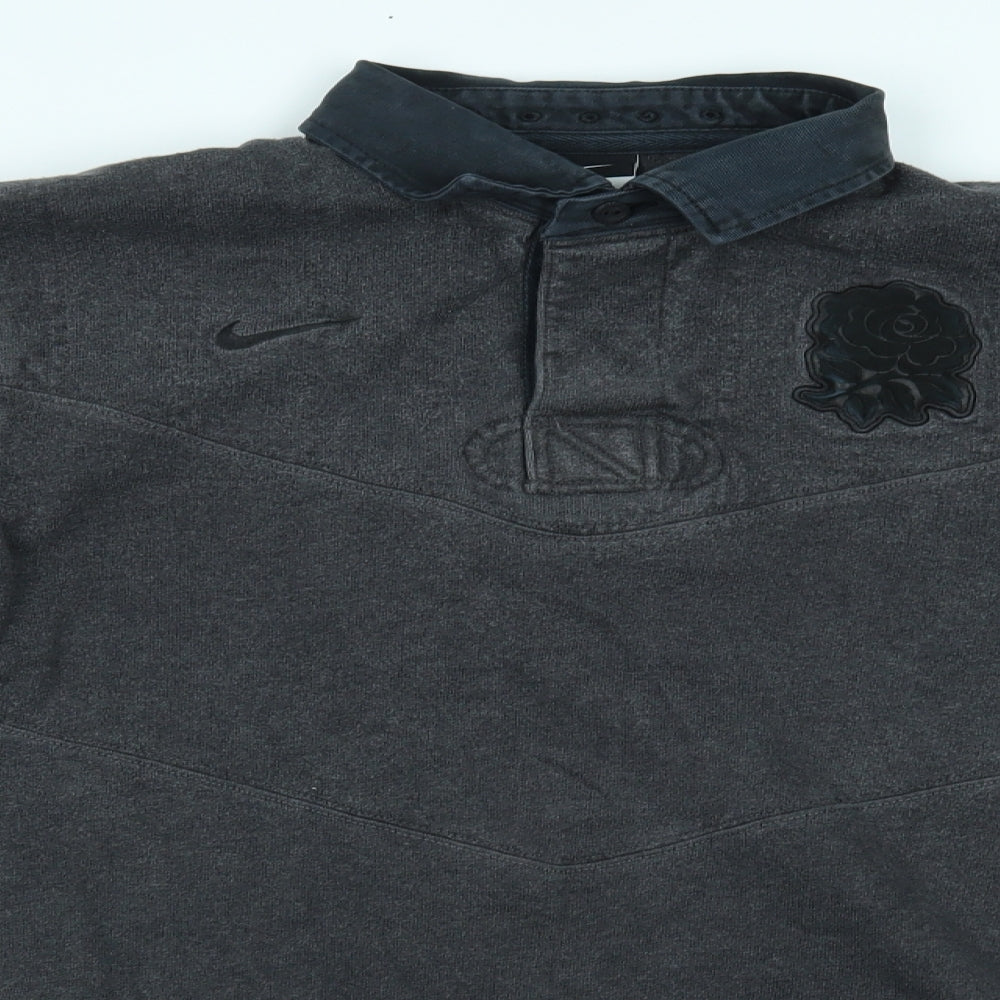 Nike Mens Grey   Pullover Sweatshirt Size L  - rose