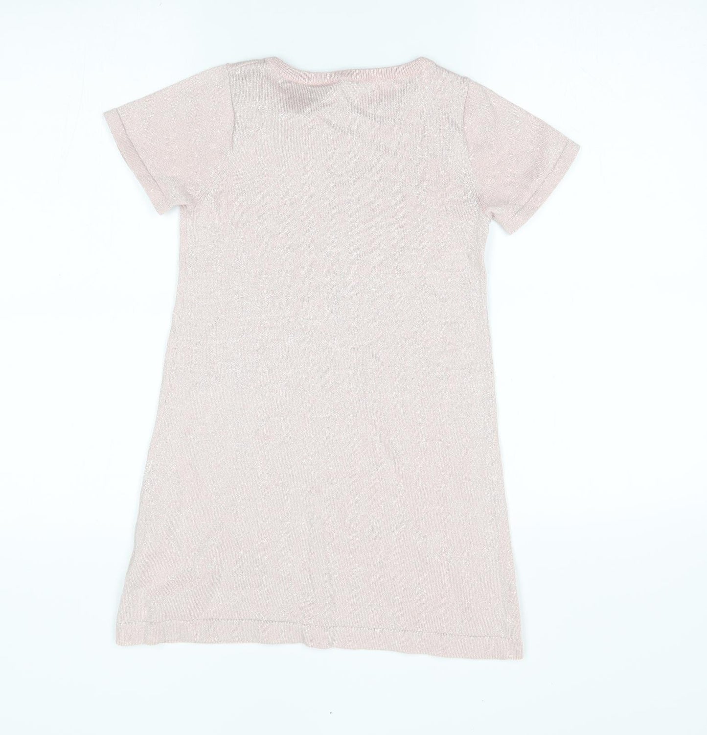 H&M Girls Pink   Jumper Dress  Size 6-7 Years