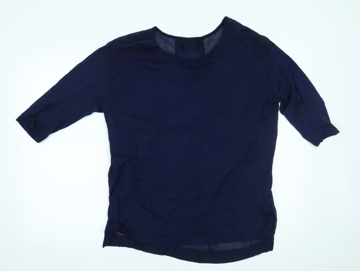 HUMANOID Womens Blue   Basic Blouse Size S