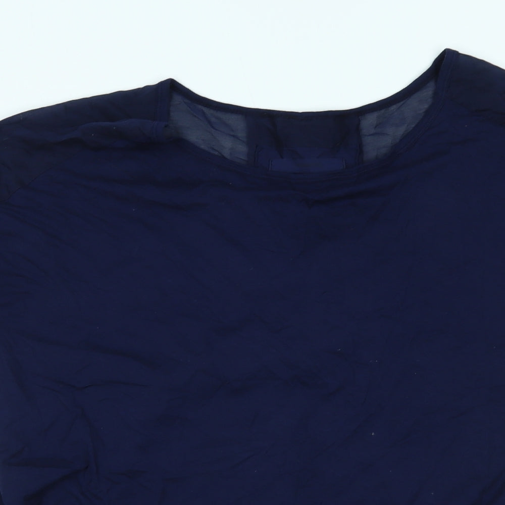HUMANOID Womens Blue   Basic Blouse Size S