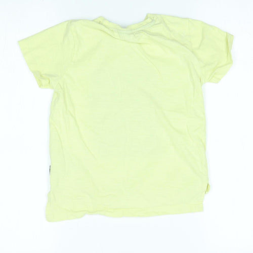 Primark Boys Yellow   Basic T-Shirt Size 6-7 Years  - surf