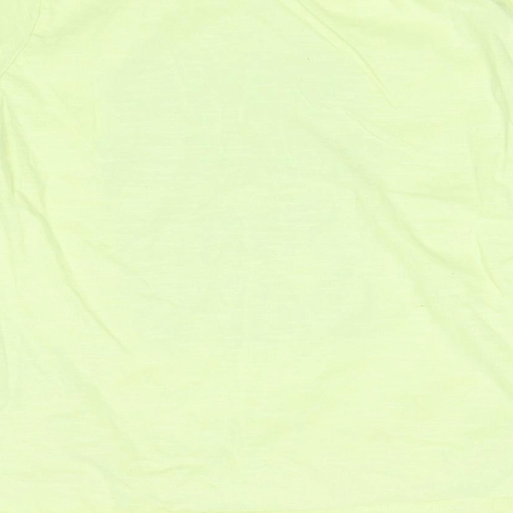 Primark Boys Yellow   Basic T-Shirt Size 6-7 Years  - surf
