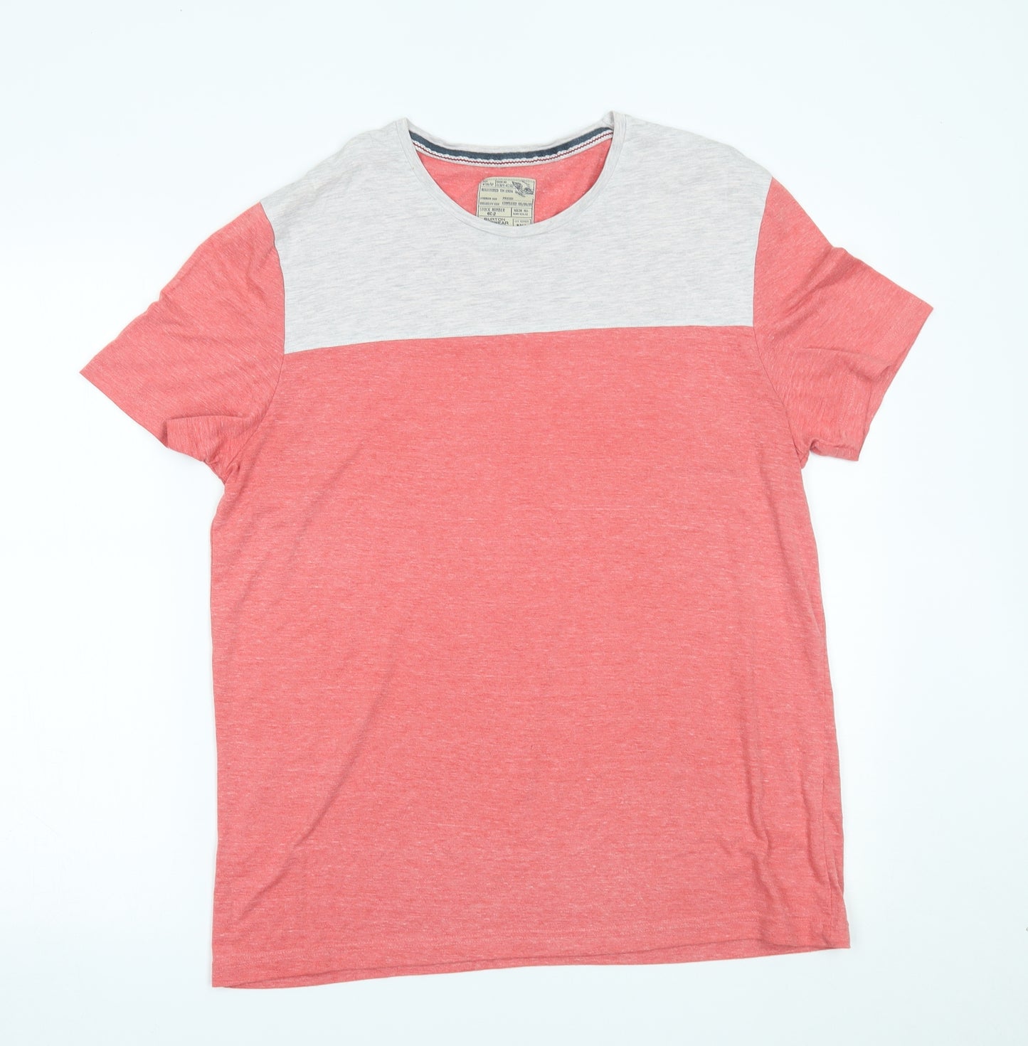 burton menswear Mens Pink    T-Shirt Size L