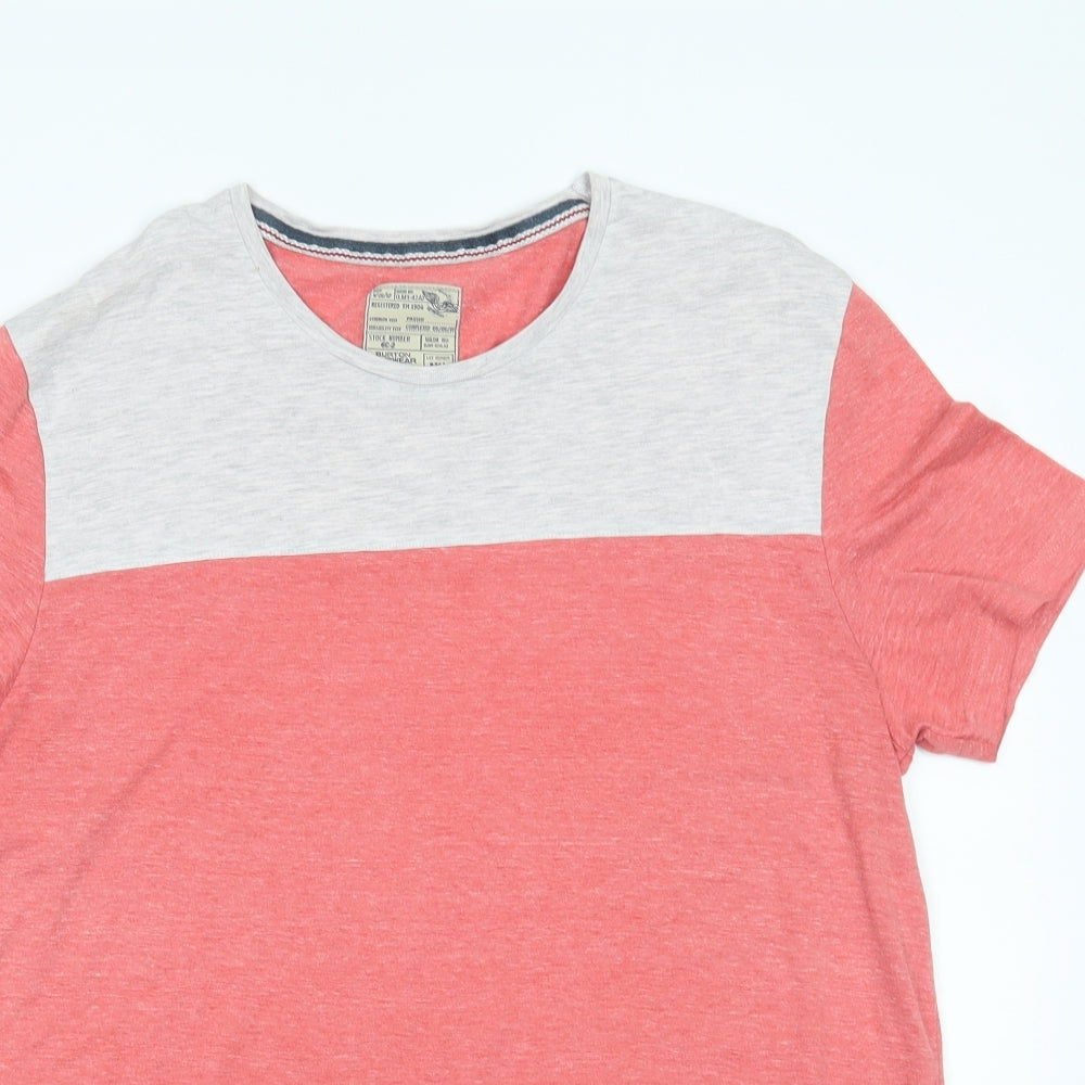 burton menswear Mens Pink    T-Shirt Size L
