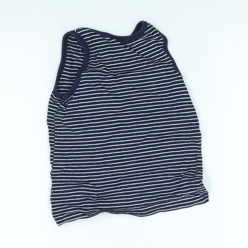 George Boys Blue Striped  Basic Tank Size 2-3 Years