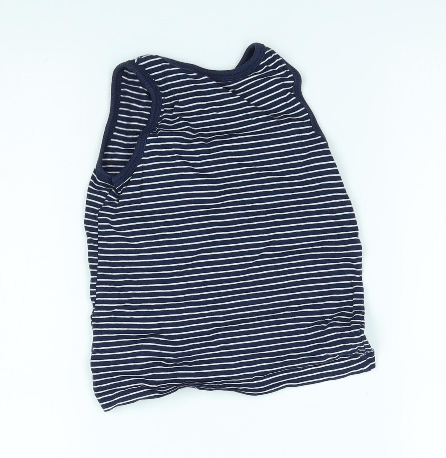 George Boys Blue Striped  Basic Tank Size 2-3 Years