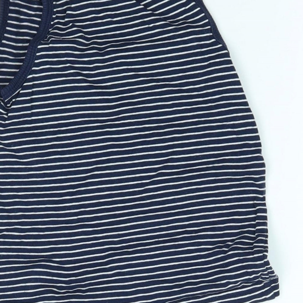 George Boys Blue Striped  Basic Tank Size 2-3 Years