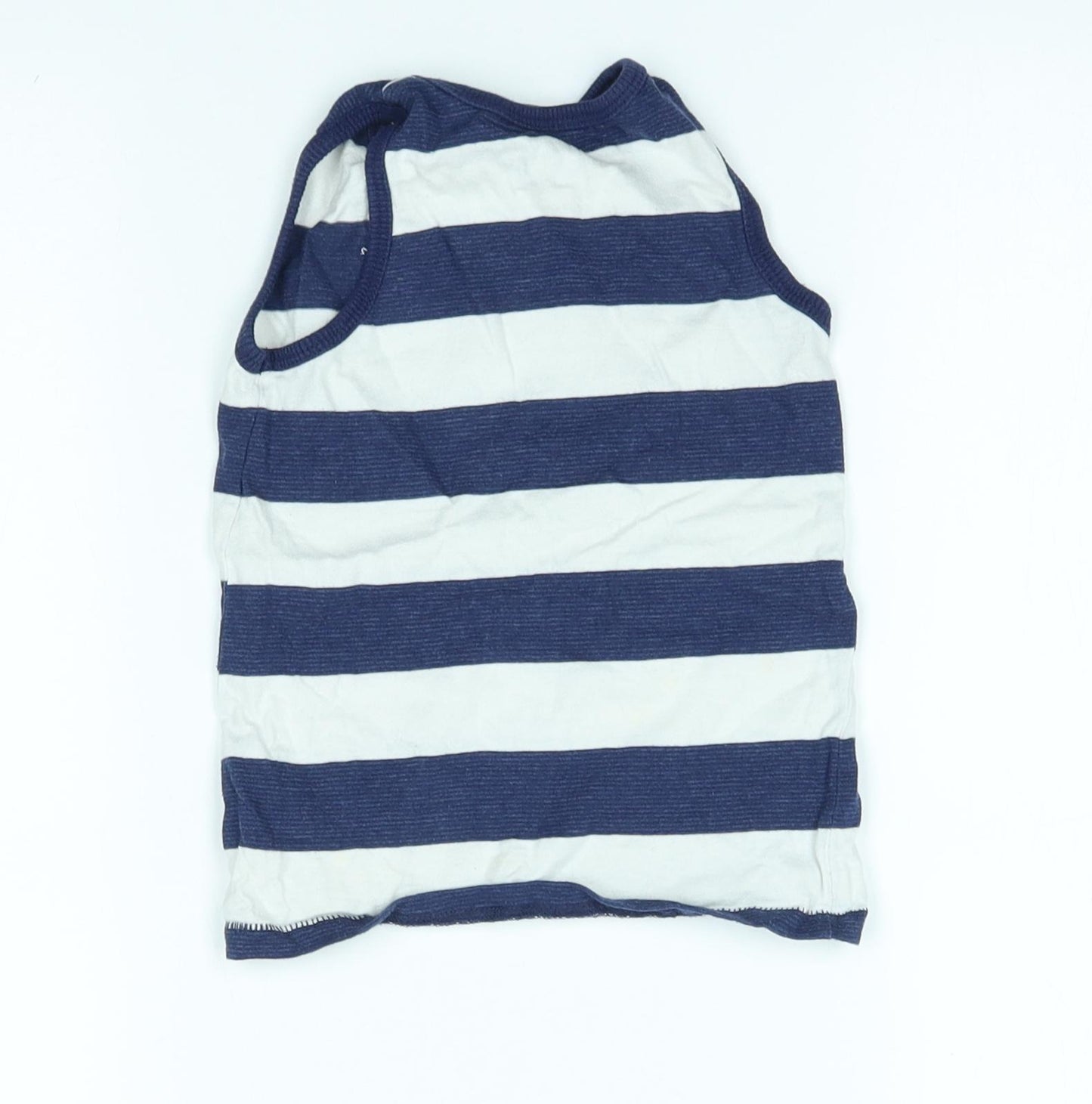 George Boys Blue Striped  Basic Tank Size 2-3 Years