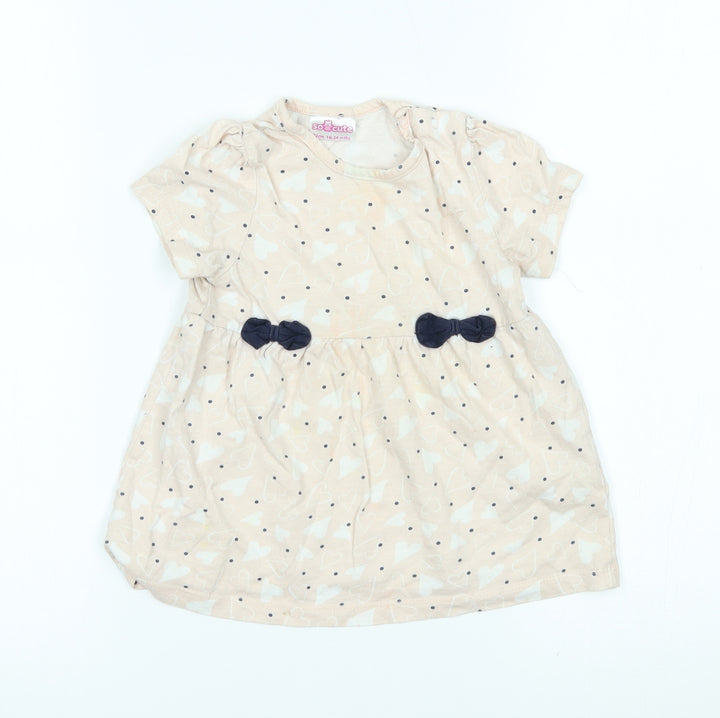 So Cute Girls Pink   Basic Blouse Size 18-24 Months  - hearts