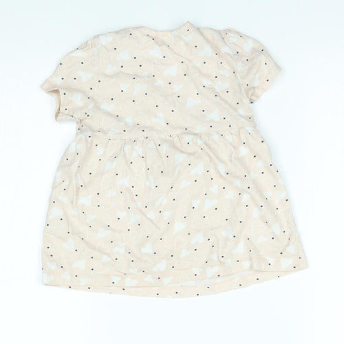 So Cute Girls Pink   Basic Blouse Size 18-24 Months  - hearts