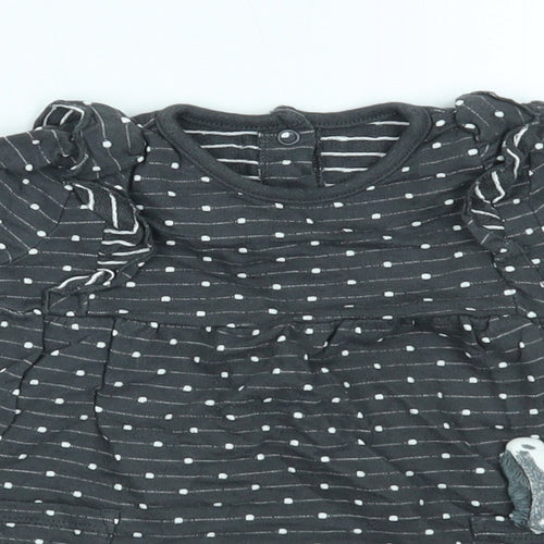 George Girls Grey Polka Dot  A-Line  Size 3-6 Months