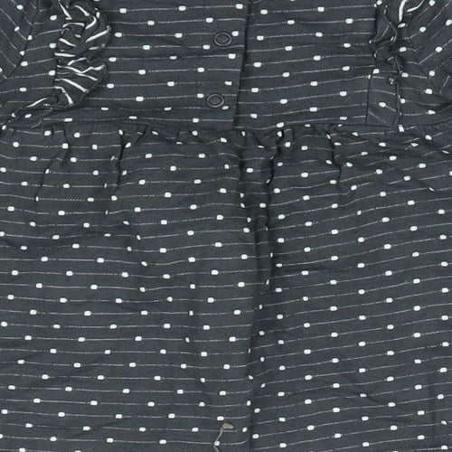 George Girls Grey Polka Dot  A-Line  Size 3-6 Months