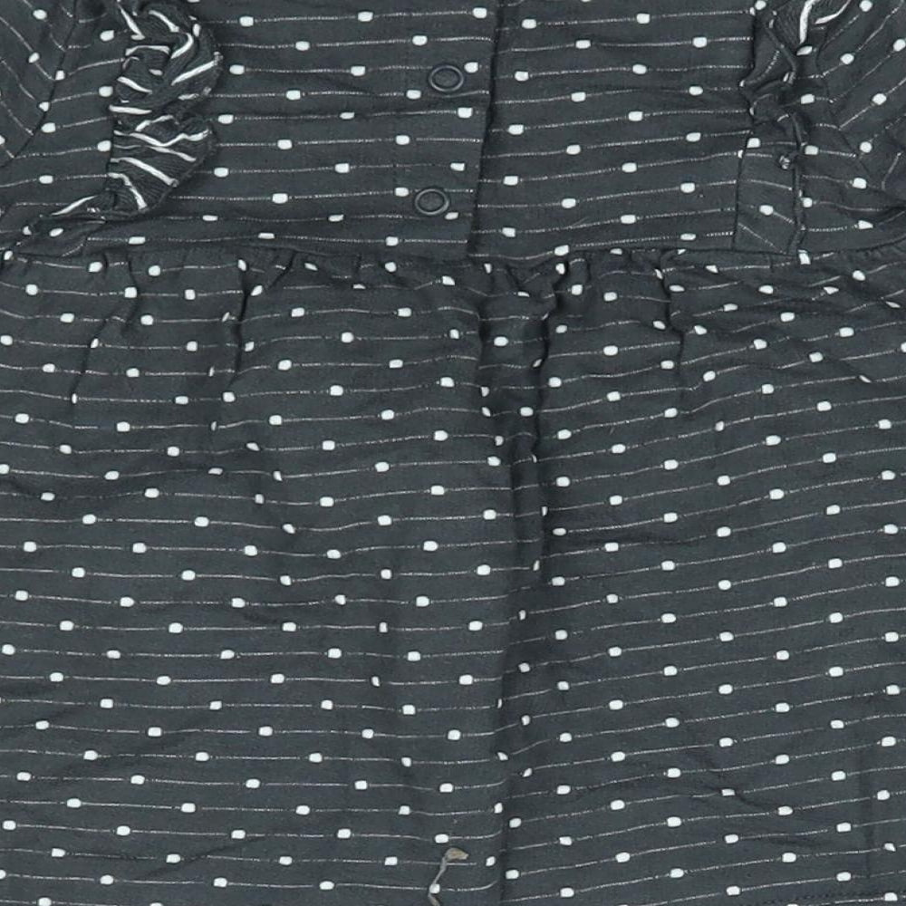 George Girls Grey Polka Dot  A-Line  Size 3-6 Months