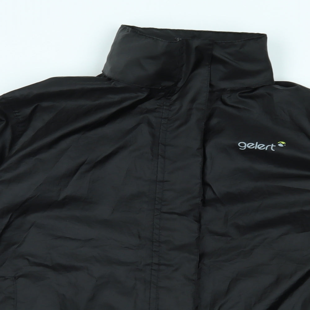 Gelert Boys Black   Rain Coat Coat Size 13 Years