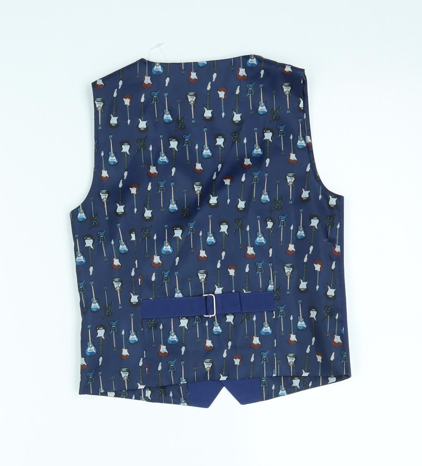 NEXT Boys Blue   Jacket Waistcoat Size 5-6 Years  - guitars