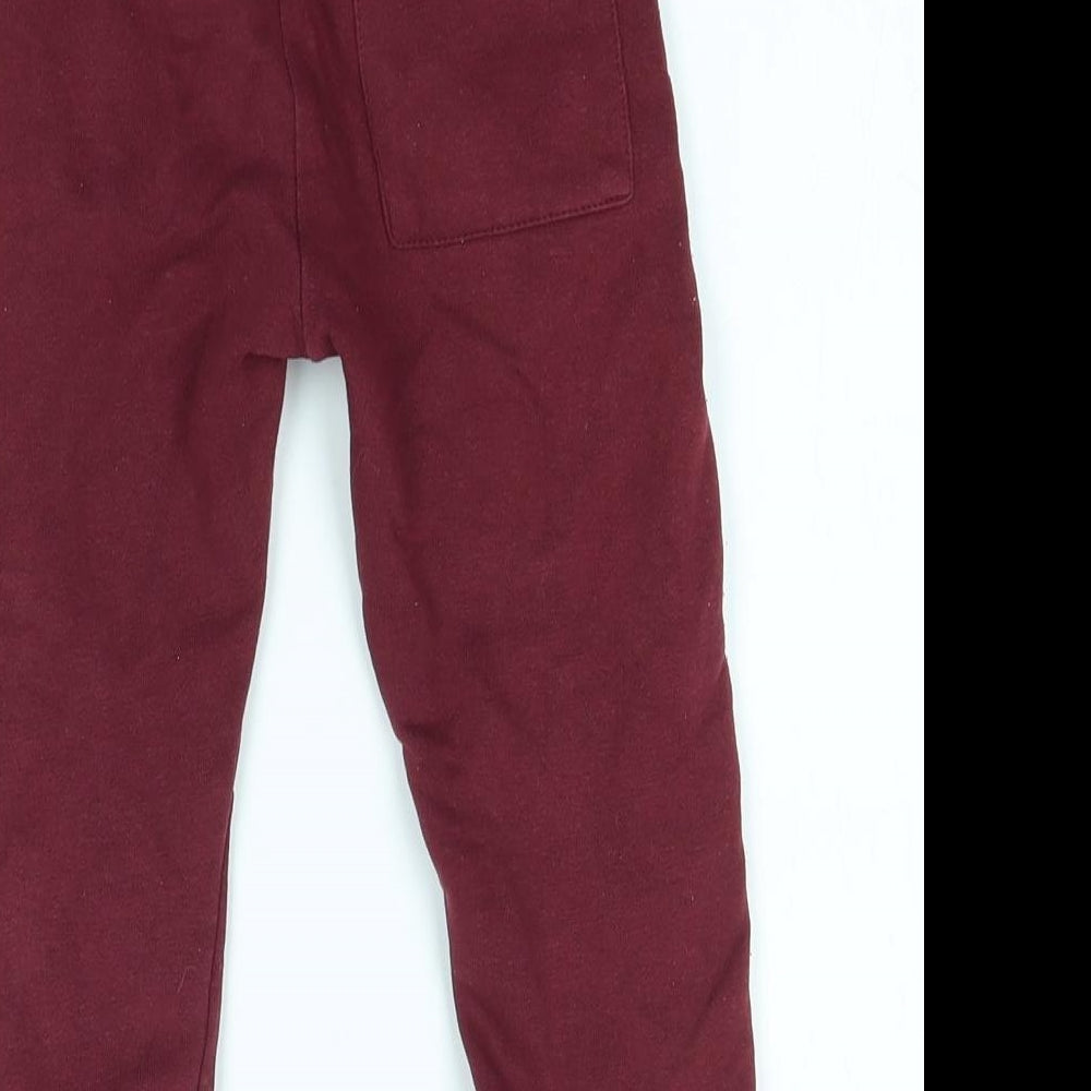 F&F Boys Red   Jogger Trousers Size 2-3 Years