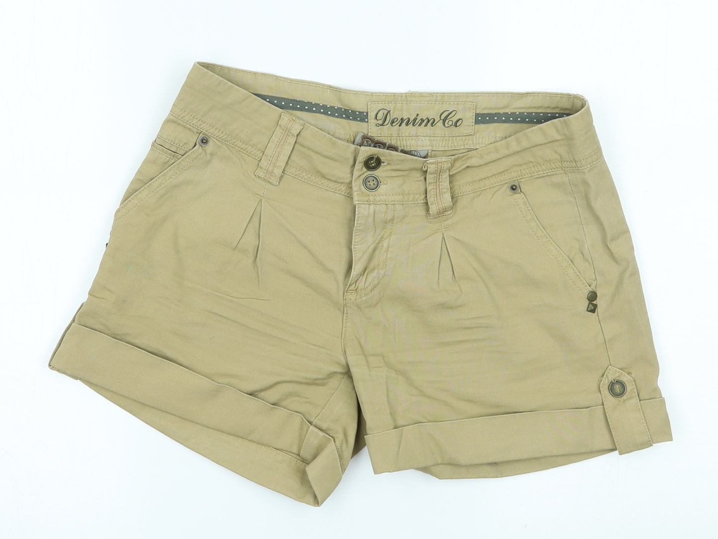 denim co Womens Beige   Bermuda Shorts Size 8