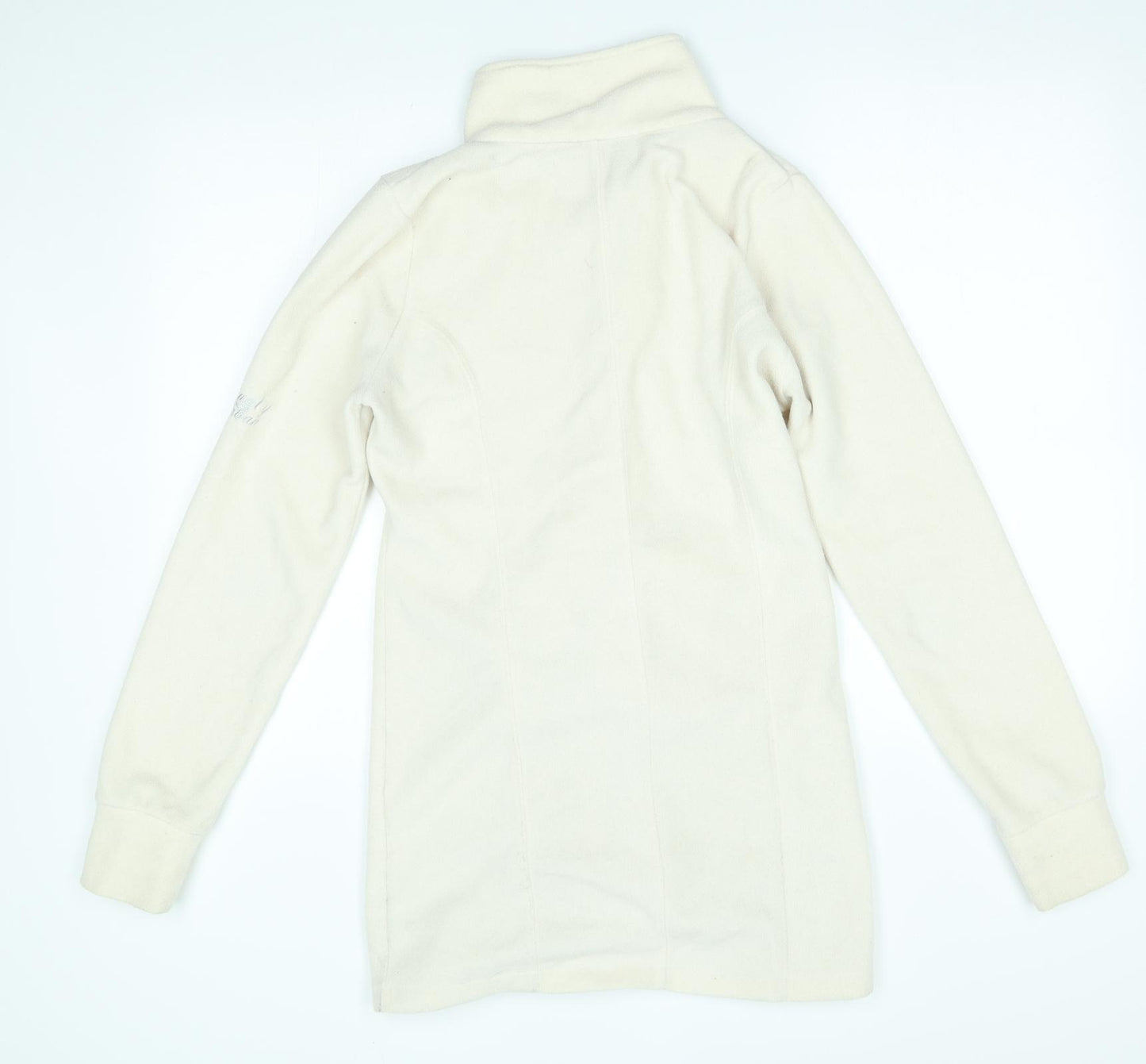 Broadway Womens Ivory   Full Zip Sweatshirt Size M