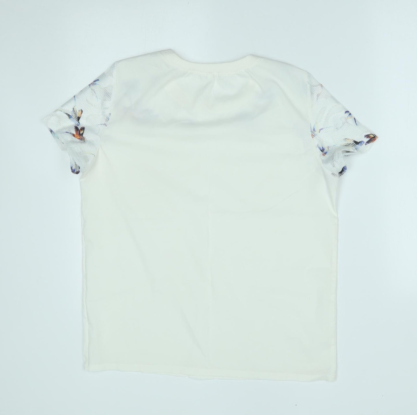 Preworn Womens White   Basic Blouse Size L