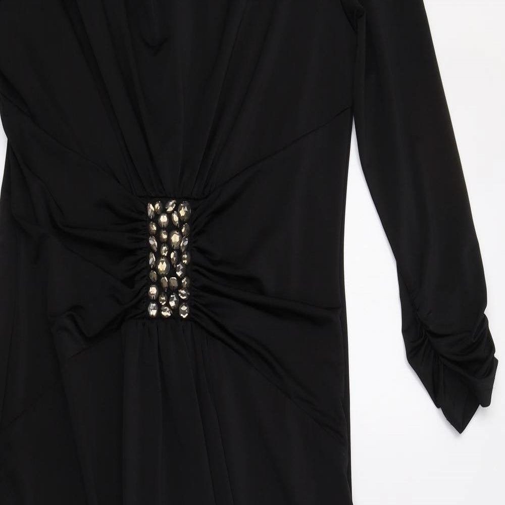Coleen Nolan Womens Black   Bodycon  Size 14  - Embellished