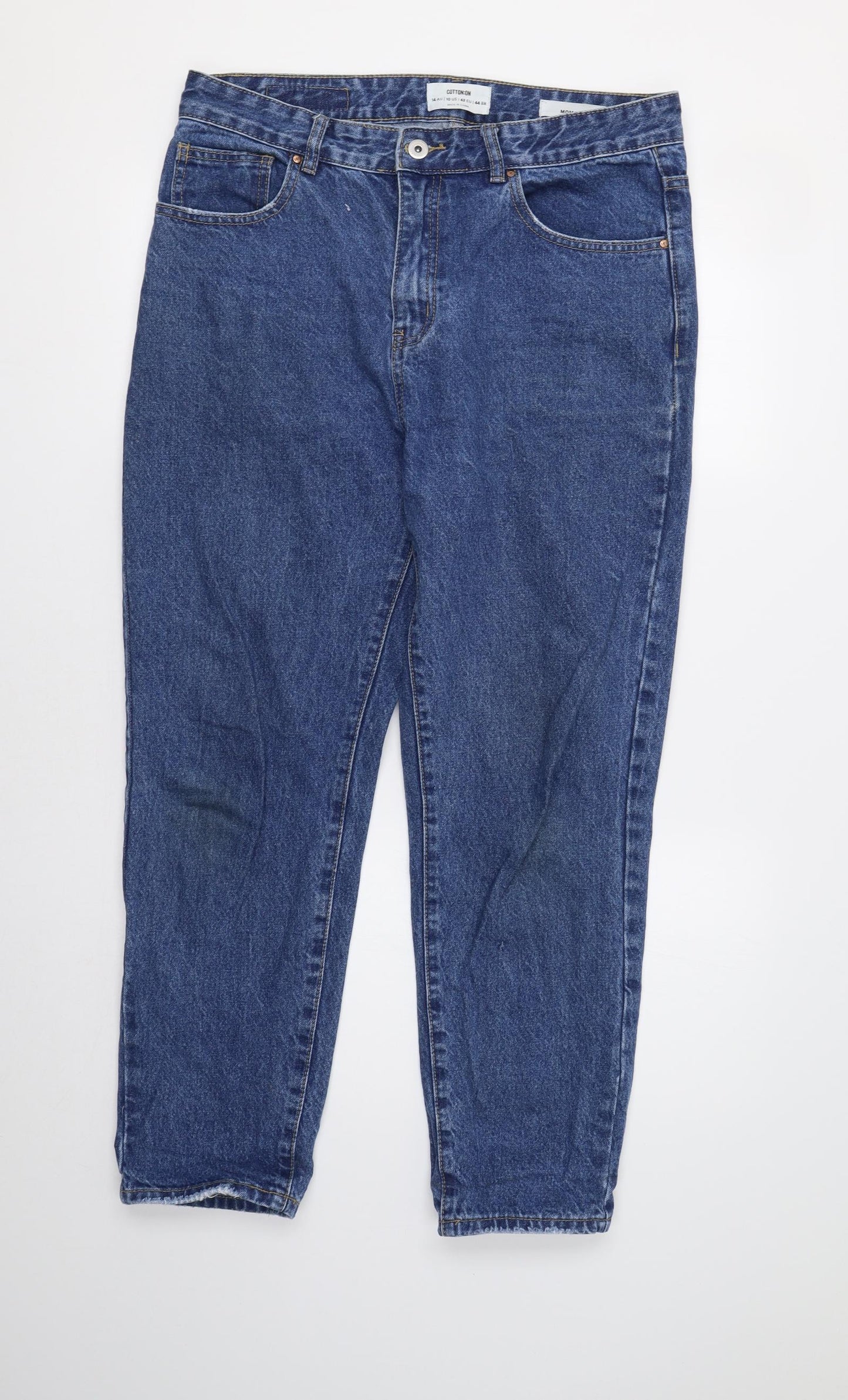 Cotton On` Womens Blue   Mom Jeans Size 14 L28 in