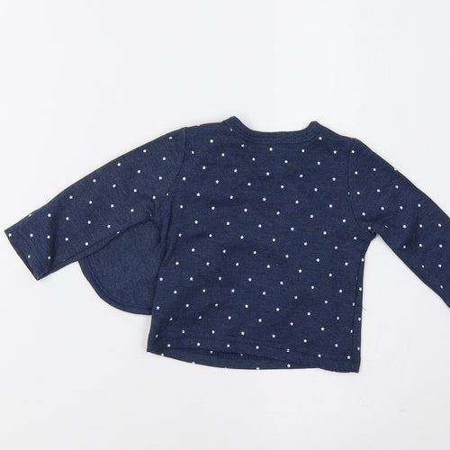 Sterling Baby Baby Blue   Basic T-Shirt Size 0-3 Months  - Star Print