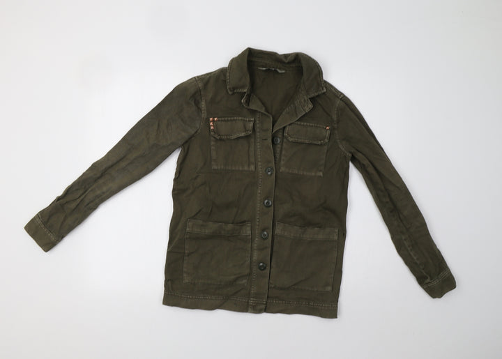 F&F Womens Green Gilet Blazer Size 6
